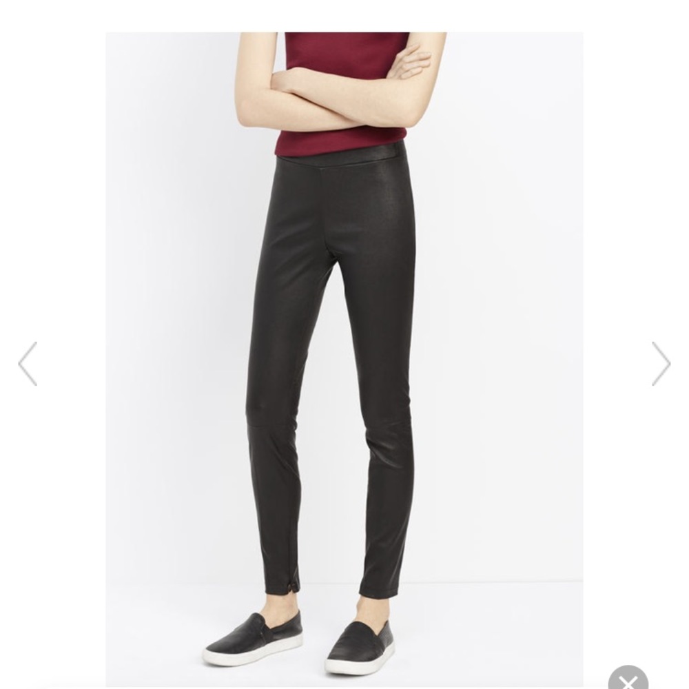 Vince leather leggings.